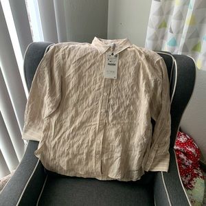 Zara long sleeve button up size smallNew with tags
